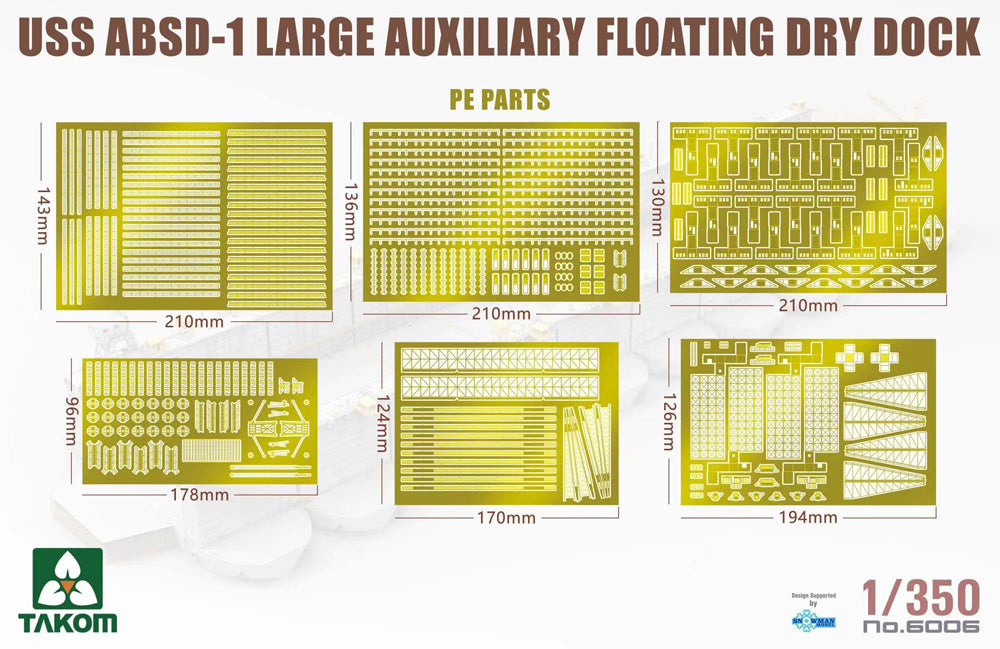 Takom 6006 1:350 USS ABSD-1 Large Auxiliary Floating Dry Dock