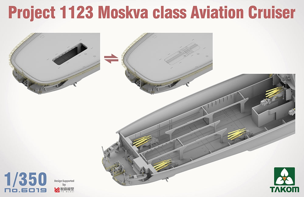 Takom TAK06019 1:350 Soviet Navy Project 1123 Moskva Class Aviation Cruiser