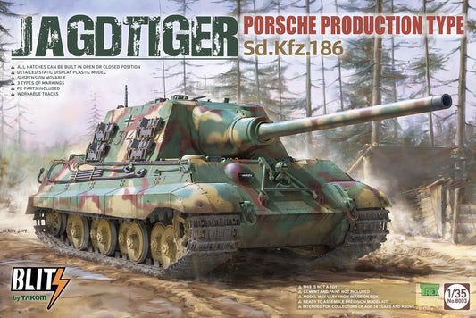 Takom 8003 1:35 Sd.Kfz.186 Jagdtiger Porsche Production Type