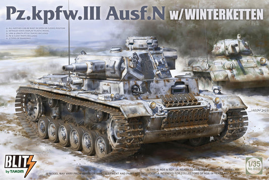 Takom 8011 1:35 Panzer III Ausf.N with Winterketten