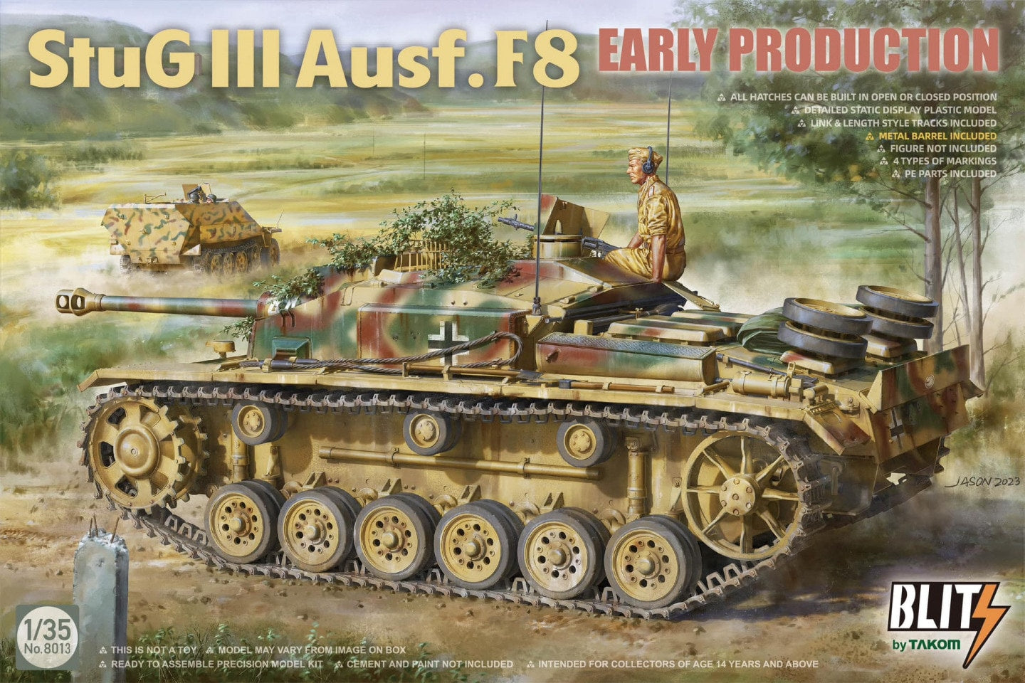 Takom 8013 1:35 German Sturmgeschutz/StuG.III Ausf.F/8 Early Production