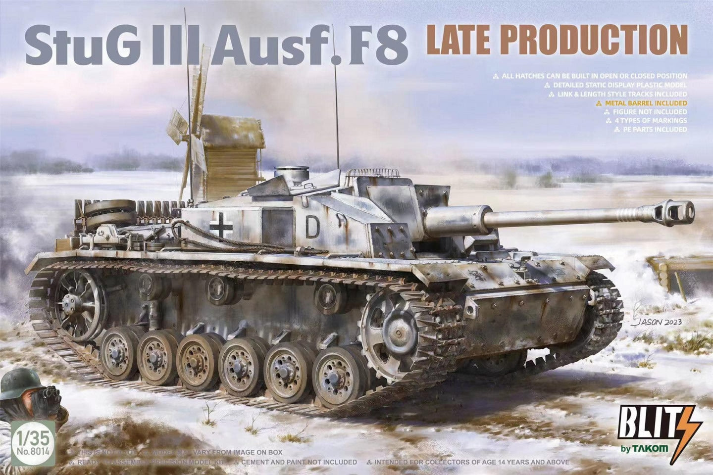 Takom 8014 1:35 German Sturmgeschutz/StuG.III Ausf.F/8 Late Production