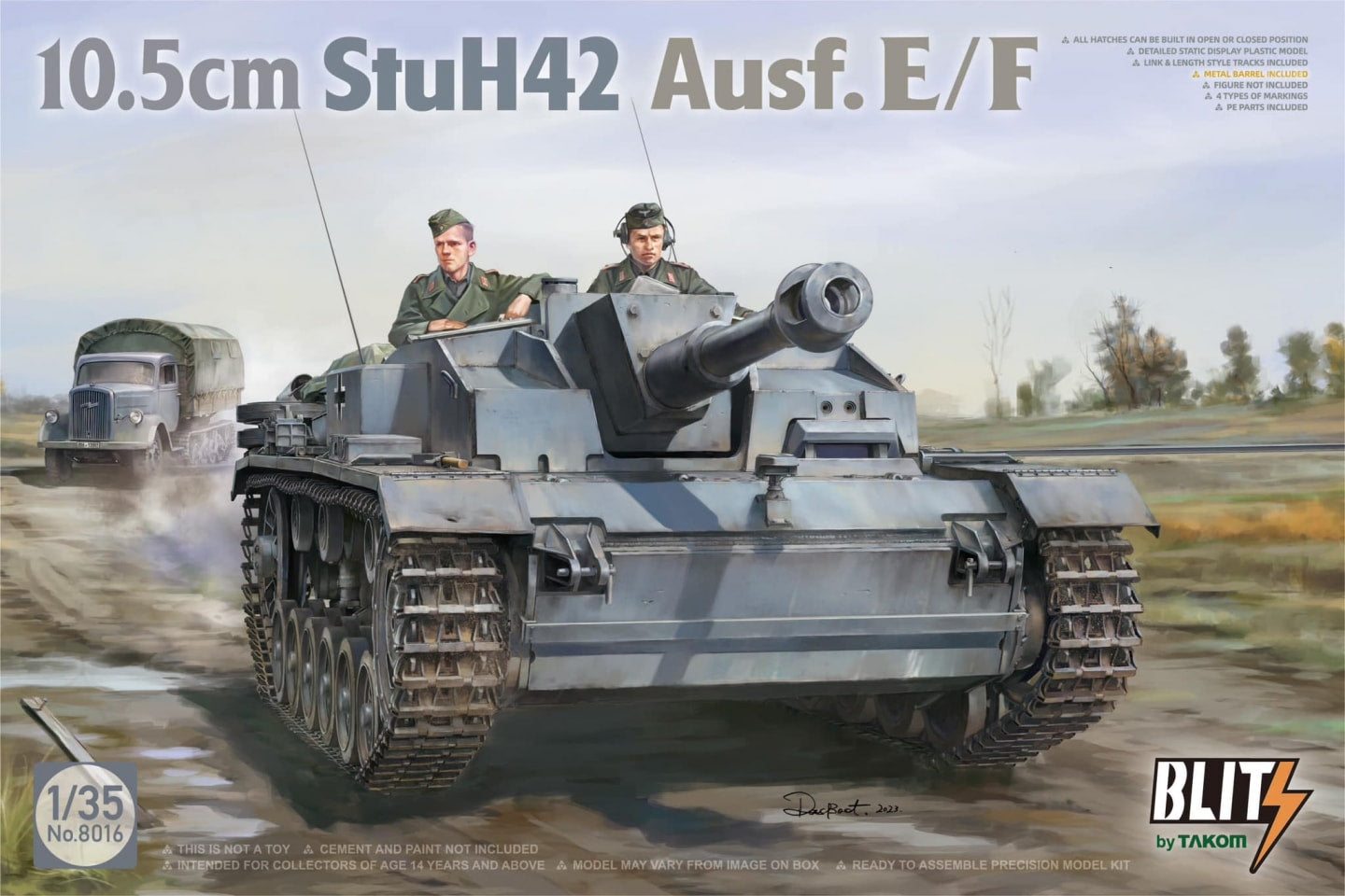 Takom 08016 1:35 German 10.5cm StuH 42 Ausf.E/F, ca.1942-43