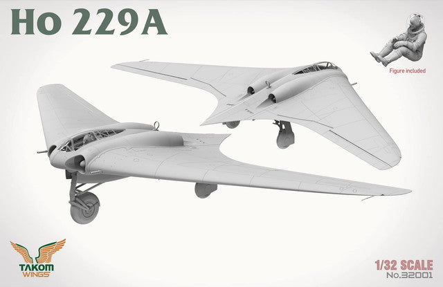 Takom Wings 32001 1:32 Horten Ho-229A with seated pilot