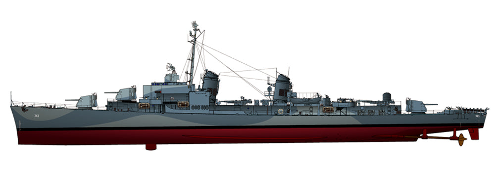 Takom SP-7057 1:700 USS Southerland DD-743 Gearing Class Destroyer 1945 (full hull)