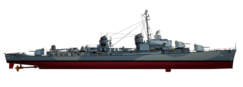 Takom SP-7058 1:700 Charlestown Navy Yard Dry Dock 1 & USS Frank Knox DD-742 1944