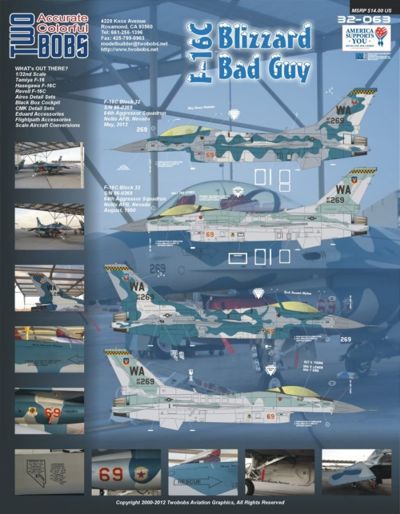 Two Bobs TB32063 1:32 Lockheed-Martin F-16C Blizzard Bad Guys.