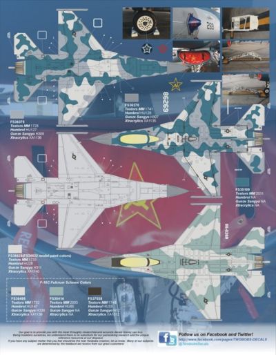 Two Bobs TB32063 1:32 Lockheed-Martin F-16C Blizzard Bad Guys.