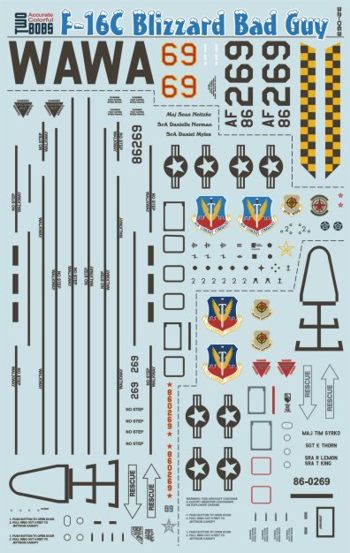 Two Bobs TB32063 1:32 Lockheed-Martin F-16C Blizzard Bad Guys.