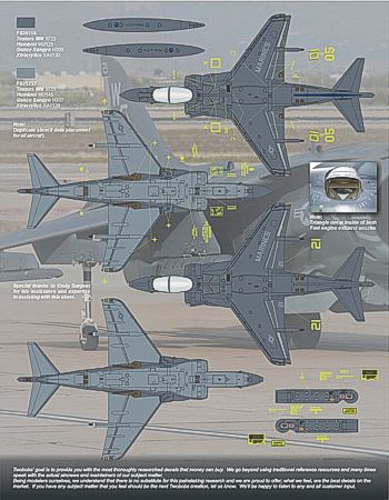 Two Bobs 48222 1:48 McDonnell-Douglas AV-8B Harrier Yuma Nightmares.