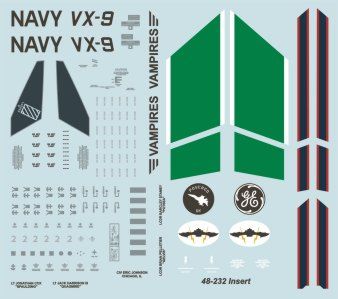 Two Bobs 48232 1:48 Boeing F/A-18F Super Hornet VX-9 Vampires CoNA