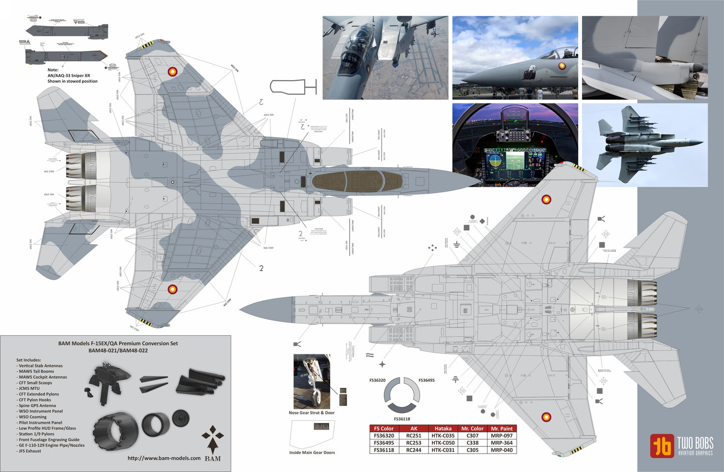 Two Bobs 48-287 1:48 McDonnell F-15QA Eagle Ababil from Qatar.