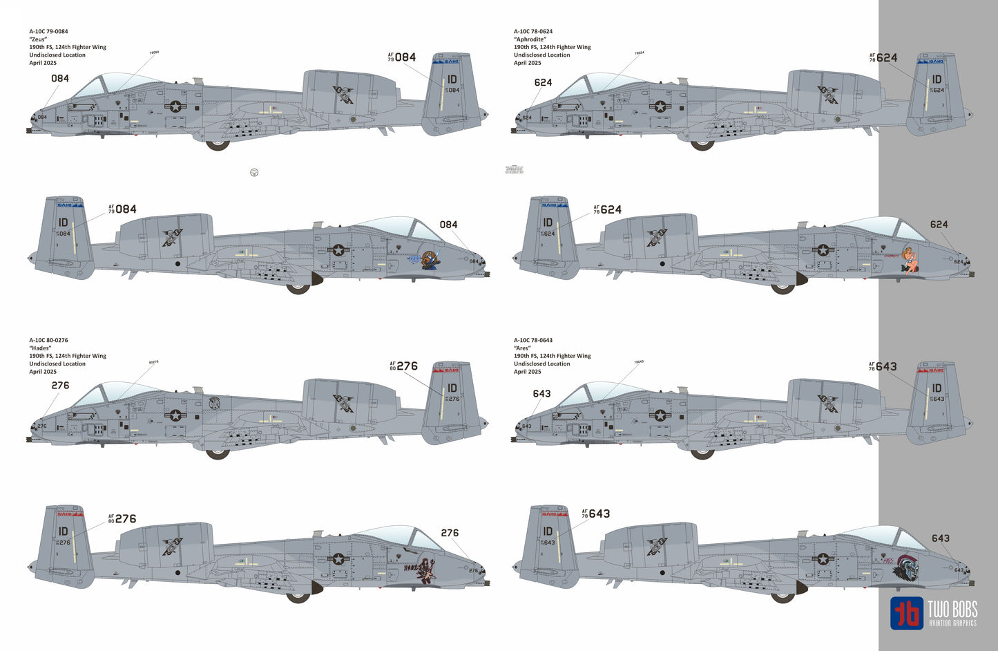 Two Bobs 48-290 1:48 Republic A-10C Inherent Resolve Hawgs.