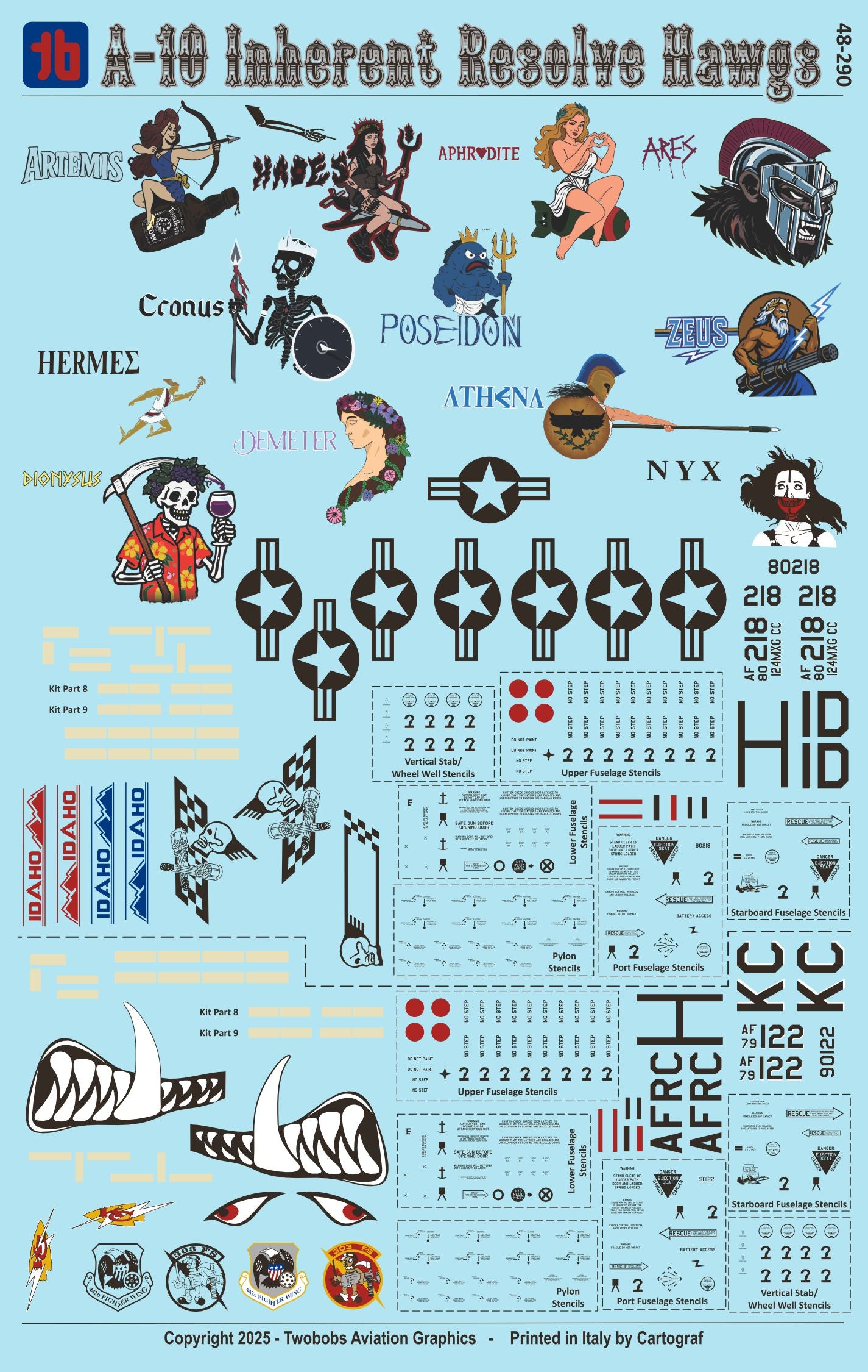 Two Bobs 48-290 1:48 Republic A-10C Inherent Resolve Hawgs.