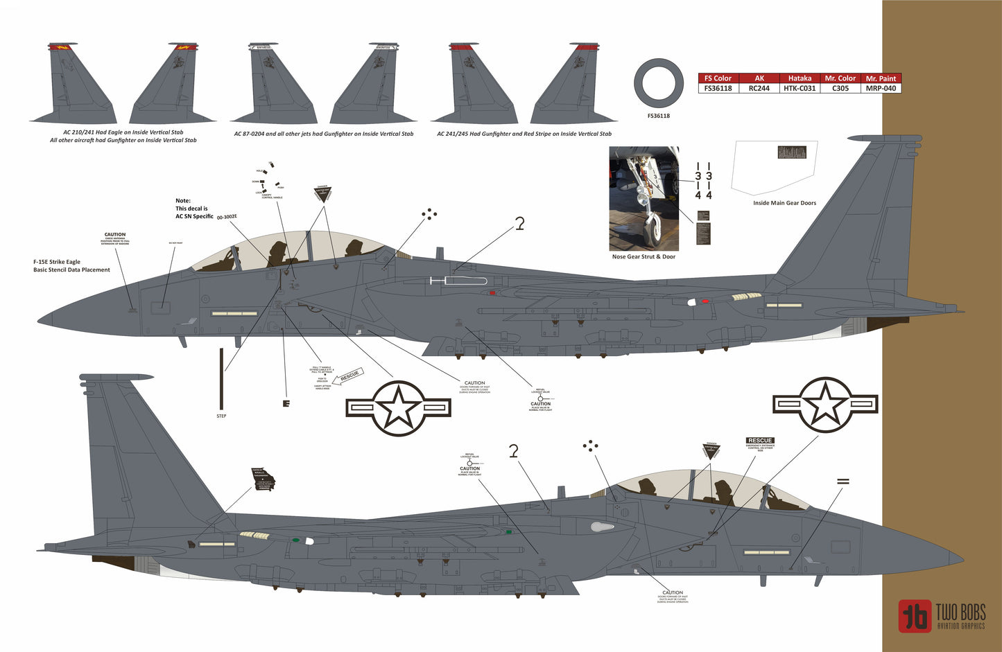 Two Bobs TB48291 1:48 McDonnell F-15E Eagle Boise Butchers