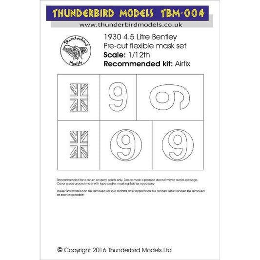 Thunderbird Models TBM-004 1:12 1930 Bentley 4.5 litre supercharged