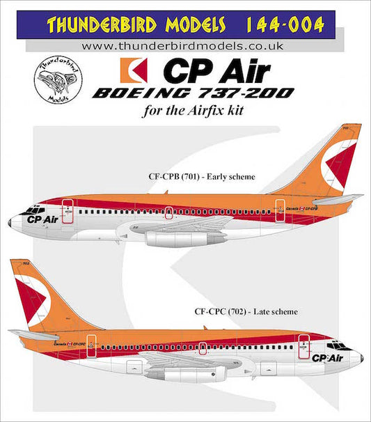Thunderbird Models TBM-144004 1:144 CP Air Boeing 737