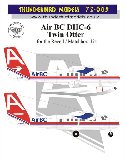 Thunderbird Models TBM-72005 1:72 Air BC DHC-6 Twin Otter