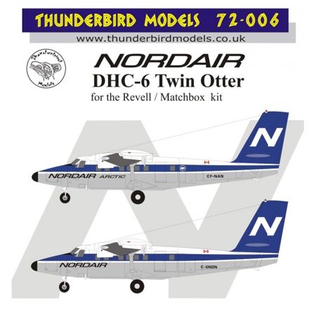 Thunderbird Models TBM-72006 1:72 Nordair DHC-6 Twin Otter