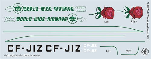 Thunderbird Models TBM-72008 1:72 World Wide Airways C-47 'Arctic Rose'