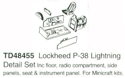 True Details TD48455 1:48 Lockheed P-38J/P-38L Lightning