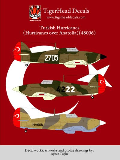 Tigerhead Decals 48006 1:48 Turkish Hawker Hurricanes (Hurricanes over Anatolia)