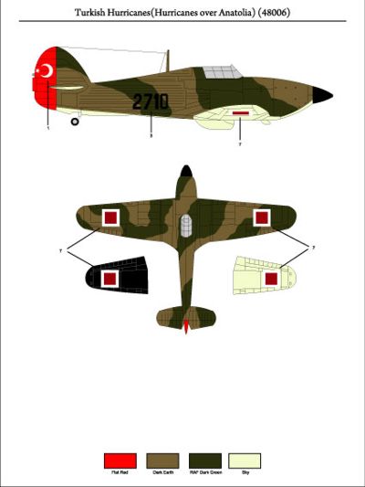 Tigerhead Decals 48006 1:48 Turkish Hawker Hurricanes (Hurricanes over Anatolia)