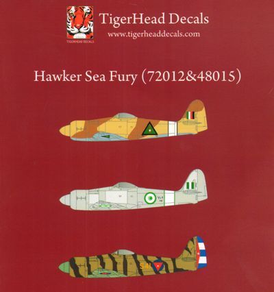 Tigerhead Decals 48015 1:48 Hawker Sea Fury FB.11 Overseas Operator