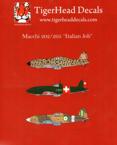 Tigerhead Decals 48018 1:48 'Italian Job' Macchi C.202/C.205 in International Service.