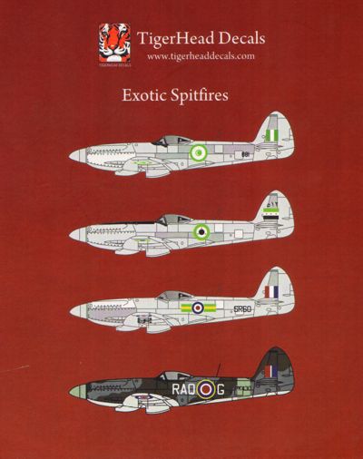 Tigerhead Decals 48022 1:48 Exotic Supermarine Spitfire Mk.22s