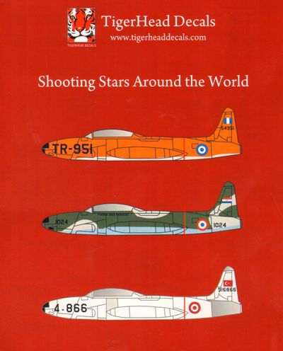 Tigerhead Decals 72017 1:72 The Lockheed T-33 Shooting Star