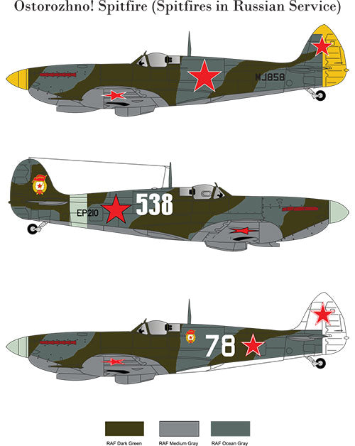 Tigerhead Models D72018 1:72 Supermarine Spitfires in Soviet Service