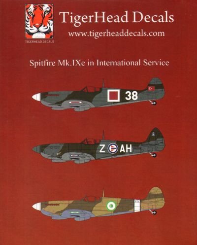 Tigerhead Decals 72019 1:72 Supermarine Spitfire MK.IXe in International Service