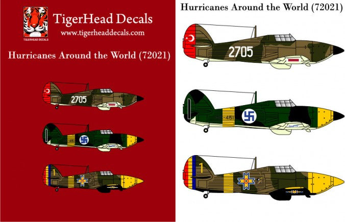 Tigerhead Models 72021 1:72 Hawker Hurricanes Mk.I Around the World