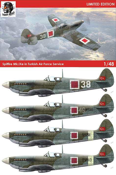 Tigerhead Models K48002 1:48 Supermarine Spitfire Mk.IXe in Turkish Air Force