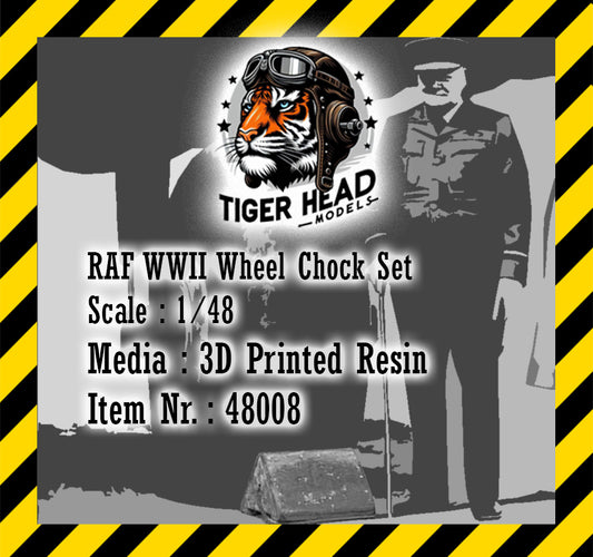 Tigerhead Models 48008 1:48 RAF WWII Wheel Chock Set (Includes 4 big and 2 small chocks)