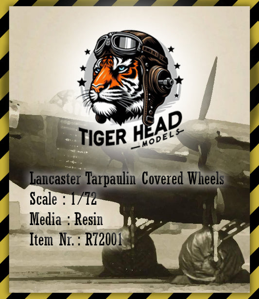Tigerhead Decals R72001 1:72 Avro Lancaster Tarpaulin Covered Wheel Set (Casted resin)