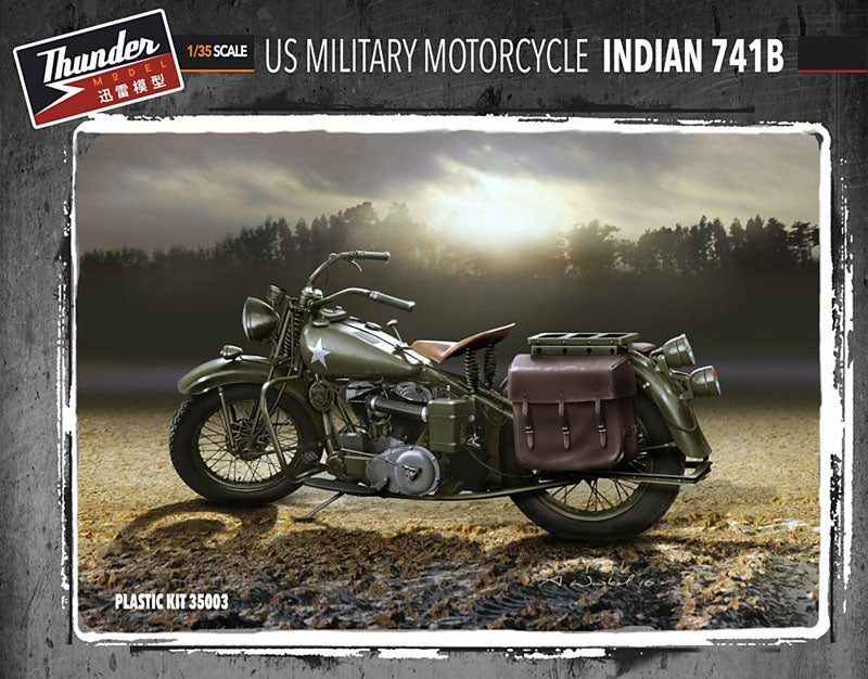 Thunder Models 35003 1:35 Indian 741B US Military Motorcycle WWII