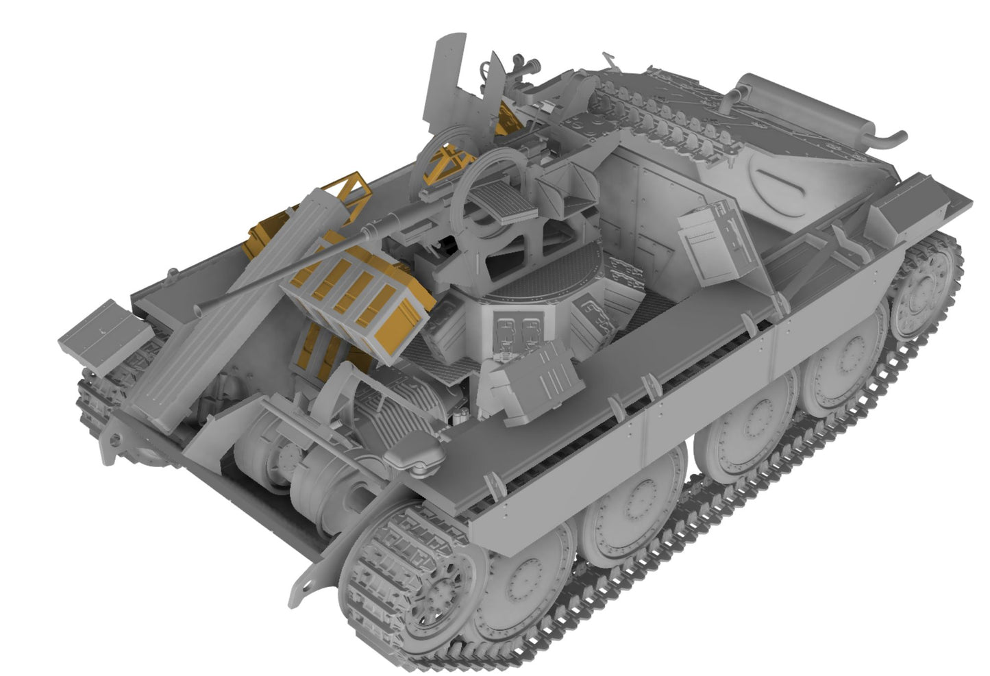 Thunder Models 35105 1:35 Bergepanzer Hetzer with 20cm Flak Late Production