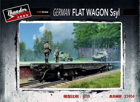 Thunder Models 35904 1:35 German Ssyl 50t Flat Wagon