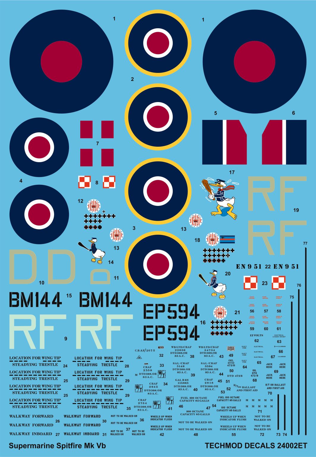 Techmod 24002 1:24 Supermarine Spitfire Mk.Vb