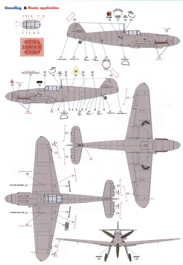 Techmod 24011 1:24 Messerschmitt Bf-109G-2