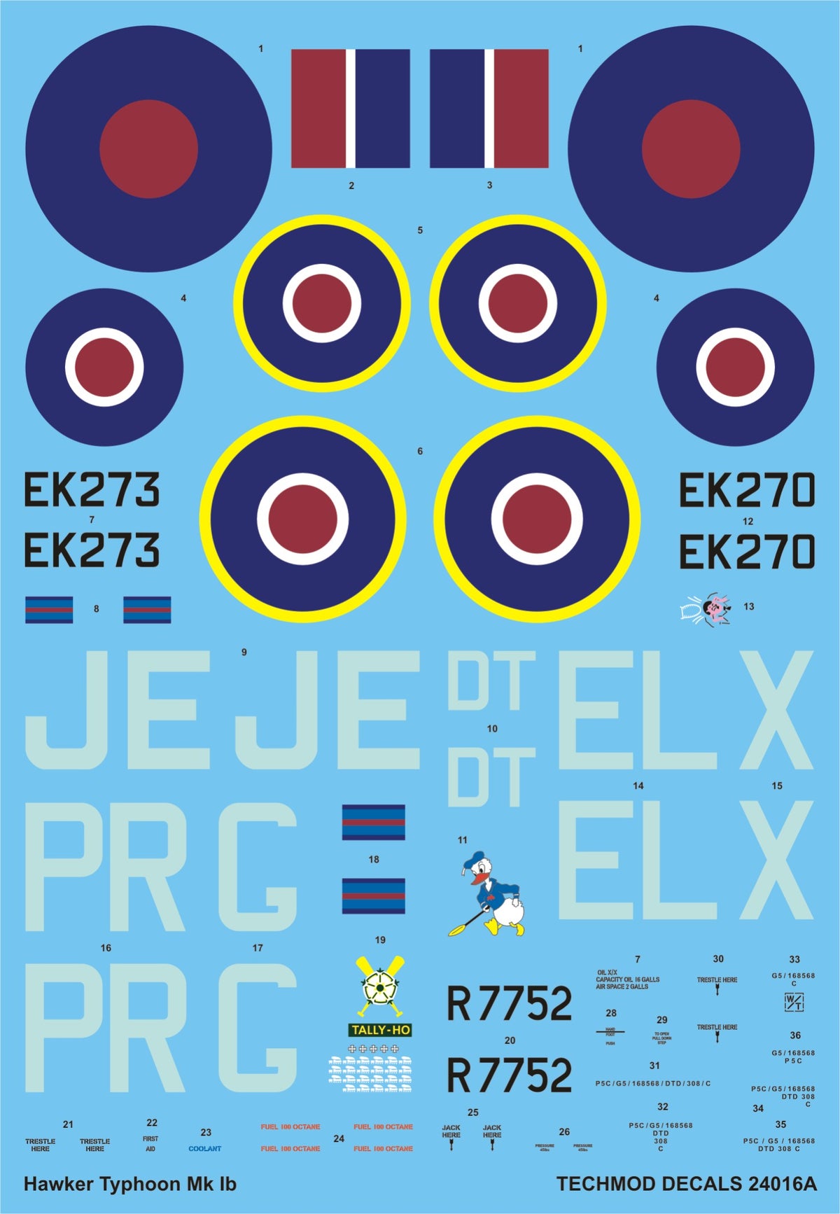 Techmod 24016 1:24 Hawker Typhoon Mk.Ib