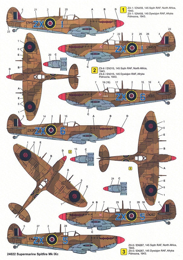 Techmod 24022 1:24 Supermarine Spitfire Mk.IXc