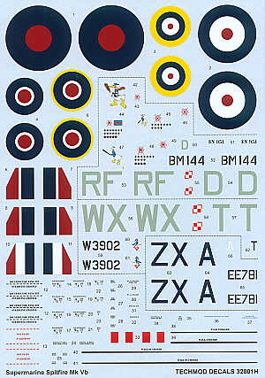 Techmod 32001 1:32 Supermarine Spitfire Mk.Vb