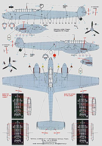 Techmod 32041 1:32 Messerschmitt Bf-110C