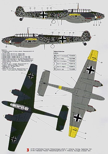 Techmod 32041 1:32 Messerschmitt Bf-110C