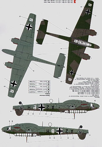 Techmod 32042 1:32 Messerschmitt Bf-110C/Bf-110D