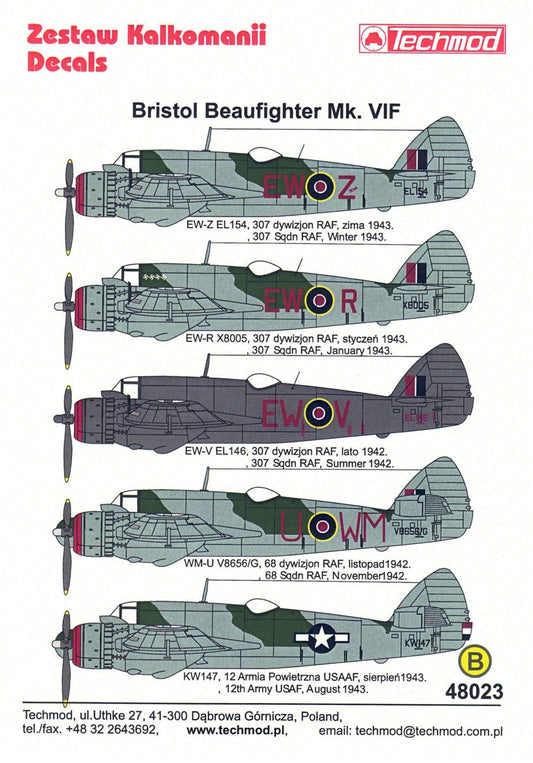 Techmod 48023 1:48 Bristol Beaufighter Mk.VIF