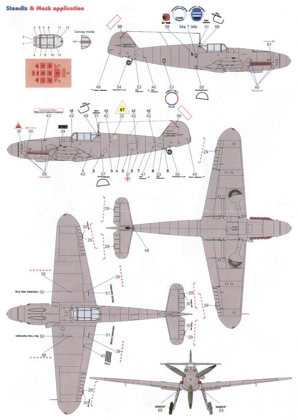 Techmod 48082 1:48 Messerschmitt Bf-109G-2